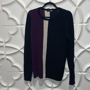 Universal standard solia purple colorblock sweater S.  ii